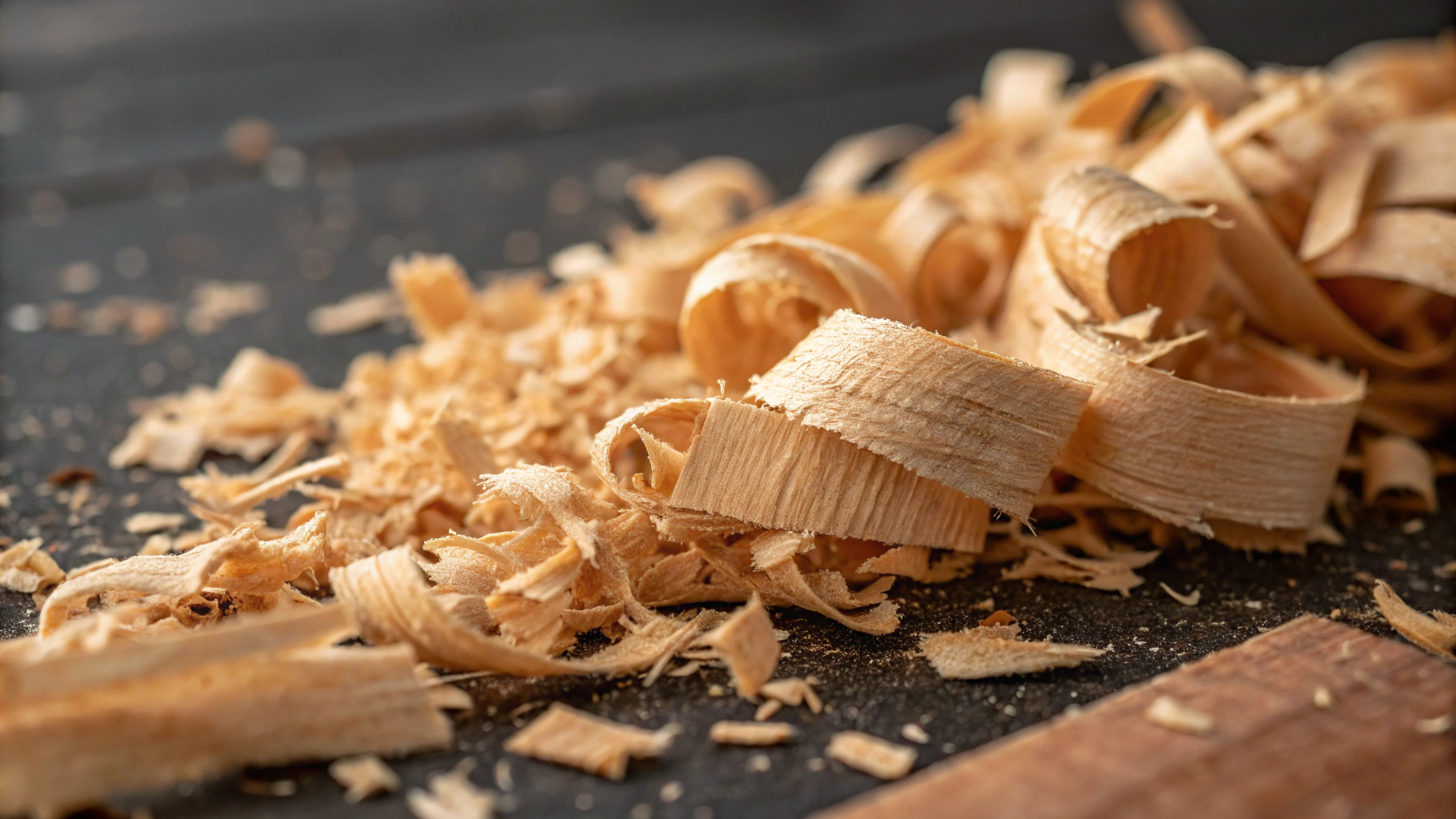 Fine wood dust (frass)