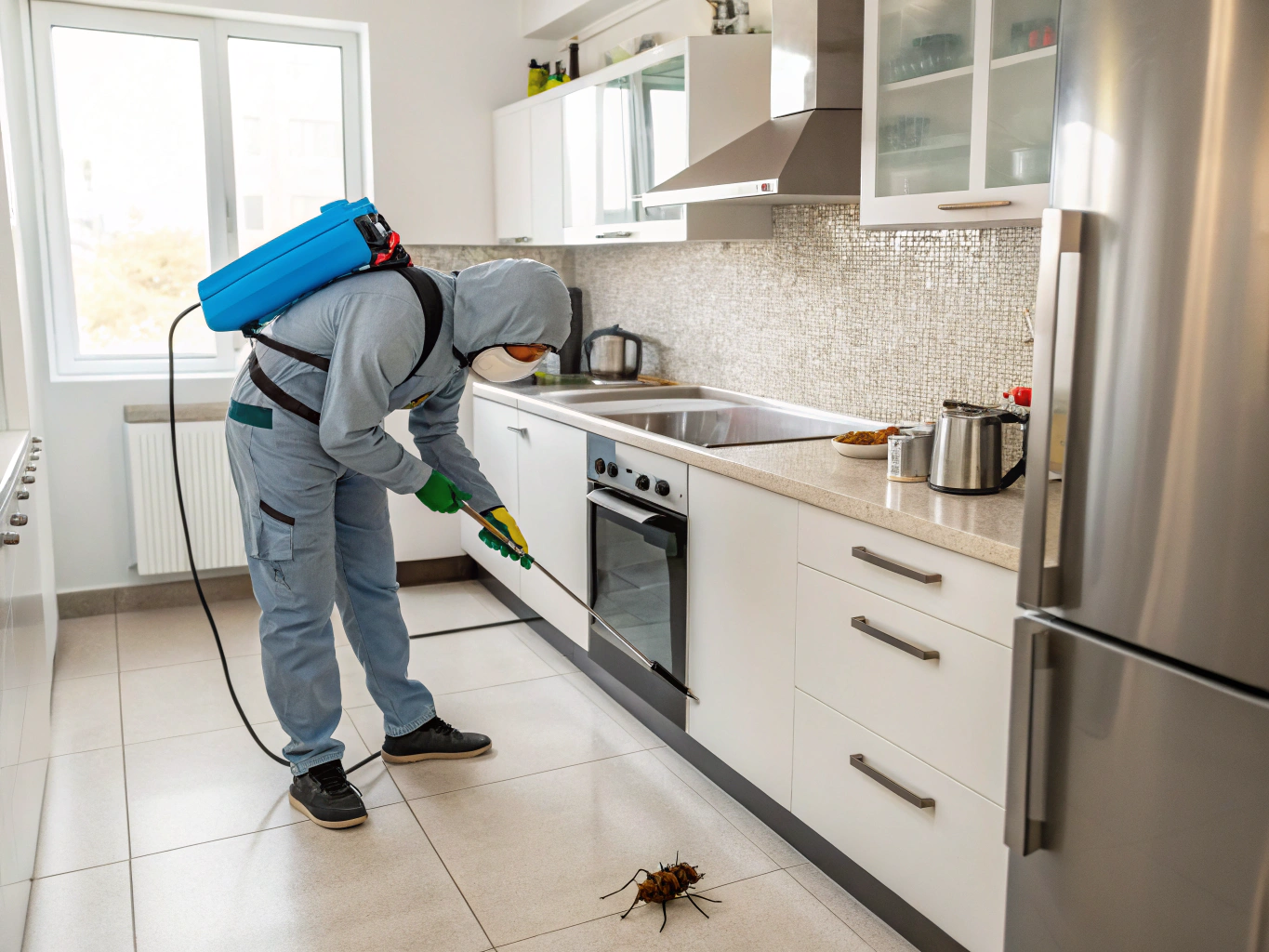 Residual surface spray treatment for seasonal domestic housefly control