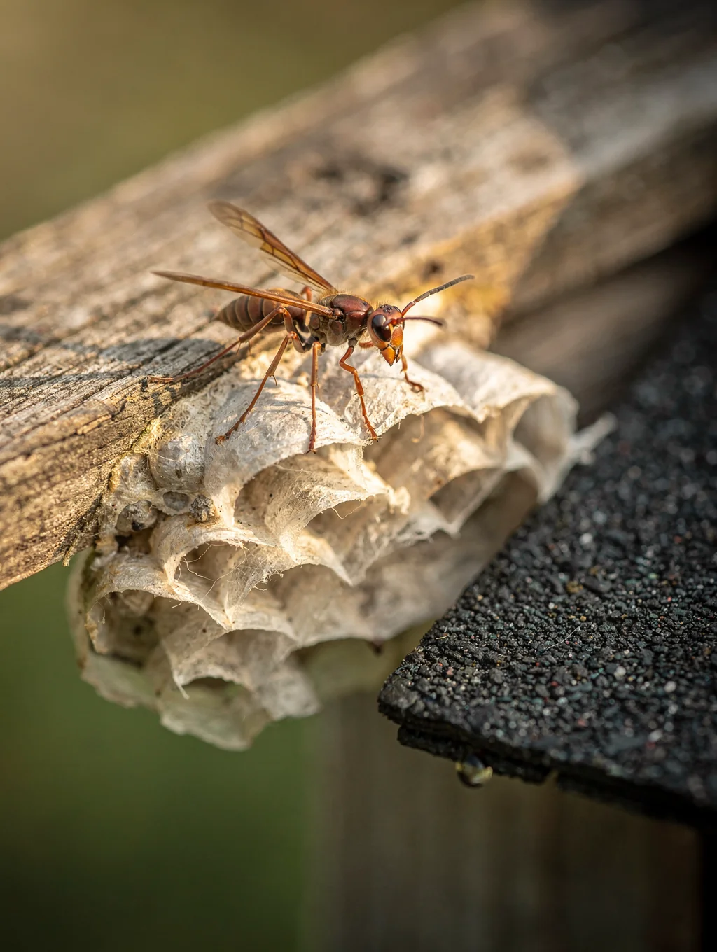 Close-up of a wasp - Auckland wasp control
