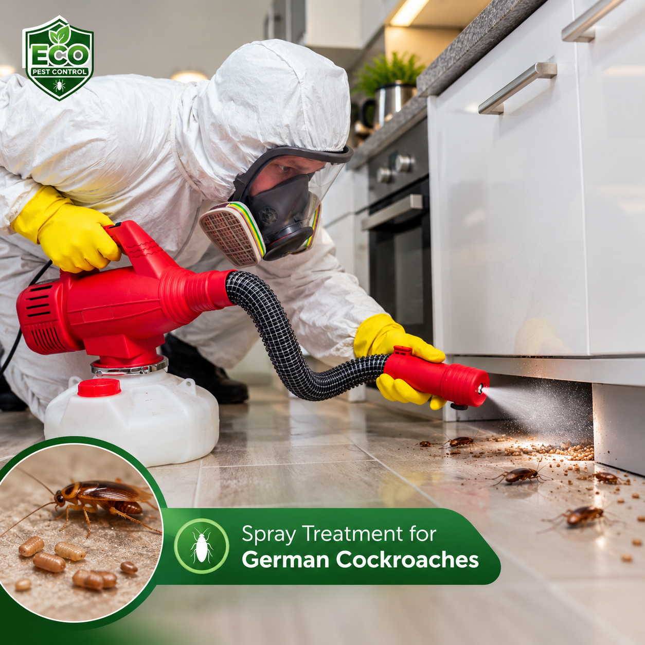 German cockroach infestation swarming in an Auckland kitchen